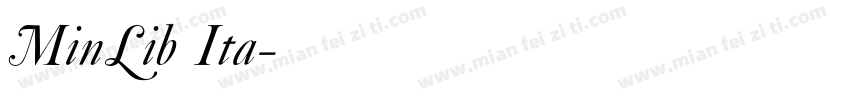 MinLib Ita字体转换